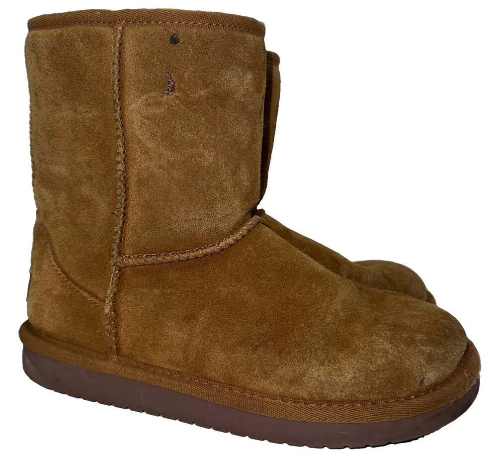 Koolaburra by UGG Koola Short Boots Chestnut Brown 1019374 Kids 3 Pre-Owned